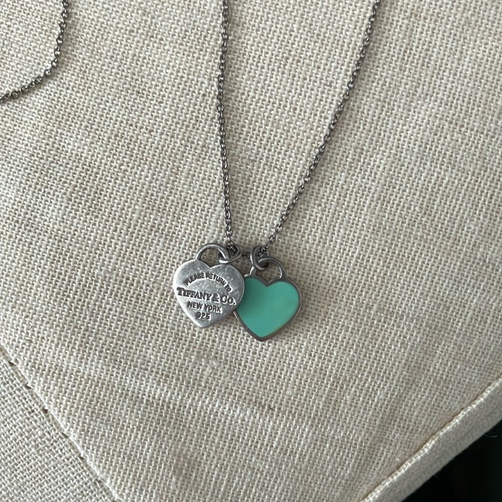 Tiffany & Co. Mini Double Hearts Necklace